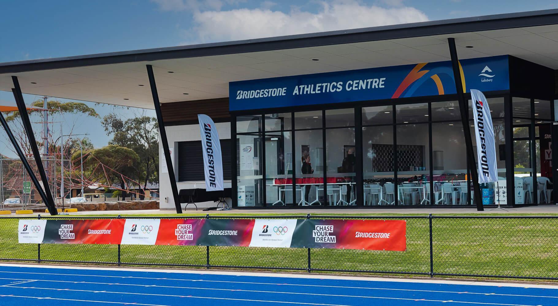 Bridgestone Athletics Centre front facia